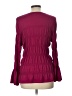 Reba Burgundy Long Sleeve Blouse Size L - photo 2