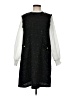 Shein 100% Polyester Tweed Black Casual Dress Size 6 - photo 1