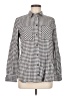 J.Crew 100% Cotton Houndstooth Gray Long Sleeve Button-Down Shirt Size 6 - photo 1