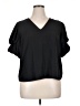 1.State 100% Polyester Black Short Sleeve T-Shirt Size XL - photo 1