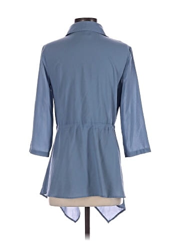 Blue Saks Fifth Avenue Casual Dress (view 2)