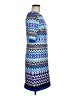 Eliza J Chevron-herringbone Blue Casual Dress Size 6 - photo 4