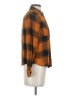 Maurices 100% Rayon Plaid Orange Long Sleeve Button-Down Shirt Size S - photo 4