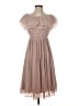 H&M 100% Polyester Tan Cocktail Dress Size 4 - photo 1