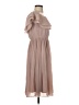 H&M 100% Polyester Tan Cocktail Dress Size 4 - photo 4