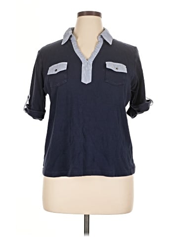 Karen Scott Short Sleeve Blouse (view 1)