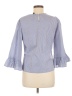 For Cynthia Blue 3/4 Sleeve Blouse Size M - photo 2