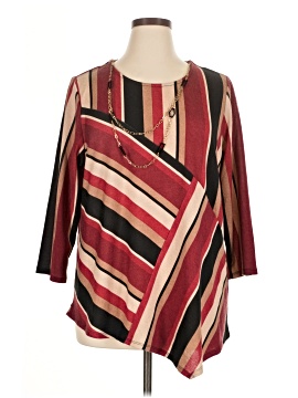 Alfred Dunner 3/4 Sleeve Blouse