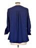 41Hawthorn 100% Polyester Blue 3/4 Sleeve Blouse Size L - photo 2