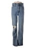 Madewell Animal Print Blue Jeans Size 26 waist - photo 1