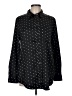 Gap 100% Polyester Polka Dots Black Long Sleeve Blouse Size M - photo 1