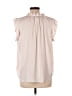 Cupcakes & Cashmere 100% Polyester Ivory Sleeveless Blouse Size L - photo 2