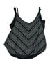 Athleta Chevron-herringbone Gray Black Swimsuit Top Size Lg (36D) - photo 1