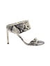 Stuart Weitzman Animal Print Ivory Heels Size 8 1/2 - photo 1