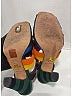 Prada Color Block Black Green Mulitcolor Sandal Heel Size EU 38 - photo 8