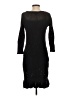 W by Worth 100% Polyester Black Casual Dress Size P (petite) - photo 2