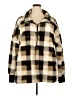 Lularoe 100% Polyester Plaid Ivory Faux Fur Jacket Size 24 - 26 - photo 1