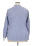 Lands' End Stripes Blue Long Sleeve Button-Down Shirt Size 20W - photo 2