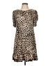 MSK Animal Print Brown Casual Dress Size L (petite) - photo 1