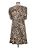 MSK Animal Print Brown Casual Dress Size L (petite) - photo 2