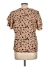 Shein Brown Short Sleeve Blouse Size L - photo 2