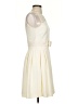 Badgley Mischka 100% Polyester Ivory Cocktail Dress Size 2 - photo 4