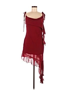 open lace back dress Darsih Cami Maxi Dress Red Grunge Floral Flock