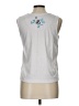 Christopher & Banks Silver Sleeveless T-Shirt Size L - photo 2