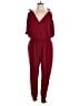Prettygarden 100% Polyester Solid Burgundy Jumpsuit Size XL - photo 1