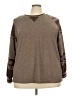BLOOMCHIC Tweed Brown Long Sleeve T-Shirt Size 18 - 20 - photo 1