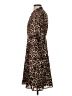 Equipment 100% Polyester Animal Print Brown Casual Dress Size 6 - photo 5