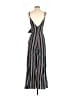 Blue Blush 100% Polyester Stripes Gray Jumpsuit Size S - photo 2