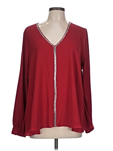 Karen Kane Long Sleeve Blouse (view 1)