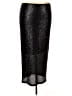 Forever 21 Plus 100% Nylon Metallic Black Formal Skirt Size 3X - photo 1