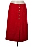 Talbots Solid Red Casual Skirt Size 8 - photo 1