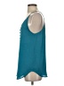 Ann Taylor LOFT 100% Polyester Teal Sleeveless Blouse Size S - photo 5