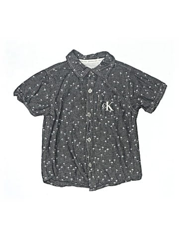 CALVIN KLEIN JEANS Short Sleeve Button-Down Shirt (view 1)