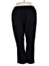 Blair Solid Black Track Pants Size 3X - photo 2