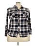 Torrid 100% Rayon Plaid Gray 3/4 Sleeve Button-Down Shirt Size 2X Plus (2) - photo 1