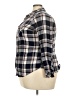 Torrid 100% Rayon Plaid Gray 3/4 Sleeve Button-Down Shirt Size 2X Plus (2) - photo 5
