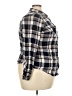Torrid 100% Rayon Plaid Gray 3/4 Sleeve Button-Down Shirt Size 2X Plus (2) - photo 4