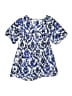 Milly Minis Blue Short Sleeve Blouse Size 12 - photo 1