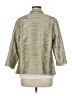 Chico's 100% Polyester Metallic Green Jacket Size Med (1) - photo 2