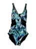 Assorted Brands Graphic Blue One Piece Swimsuit Size 6 - photo 1