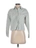 Madewell Stripes Green Long Sleeve Blouse Size XXS - photo 1
