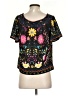 LUXE Black Short Sleeve Blouse Size S - photo 2