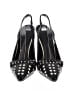 Tory Burch 100% Leather Polka Dots Black Heels Size 6 - photo 2