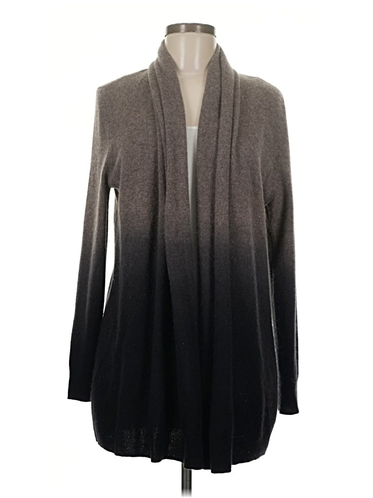 Pre-owned C By Bloomingdale's Cashmere Cardigan Sweater In Gray