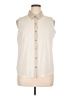Calvin Klein 100% Polyester Ivory Sleeveless Blouse Size XL - photo 1