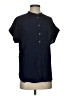 Point Sur 100% Viscose Blue Short Sleeve Blouse Size XXS - photo 1